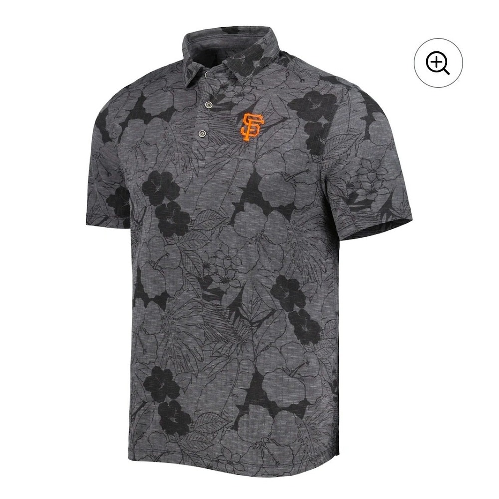 Tommy Bahama San Francisco Giants MLB Floral Polo Atheleisure Baseball Resort